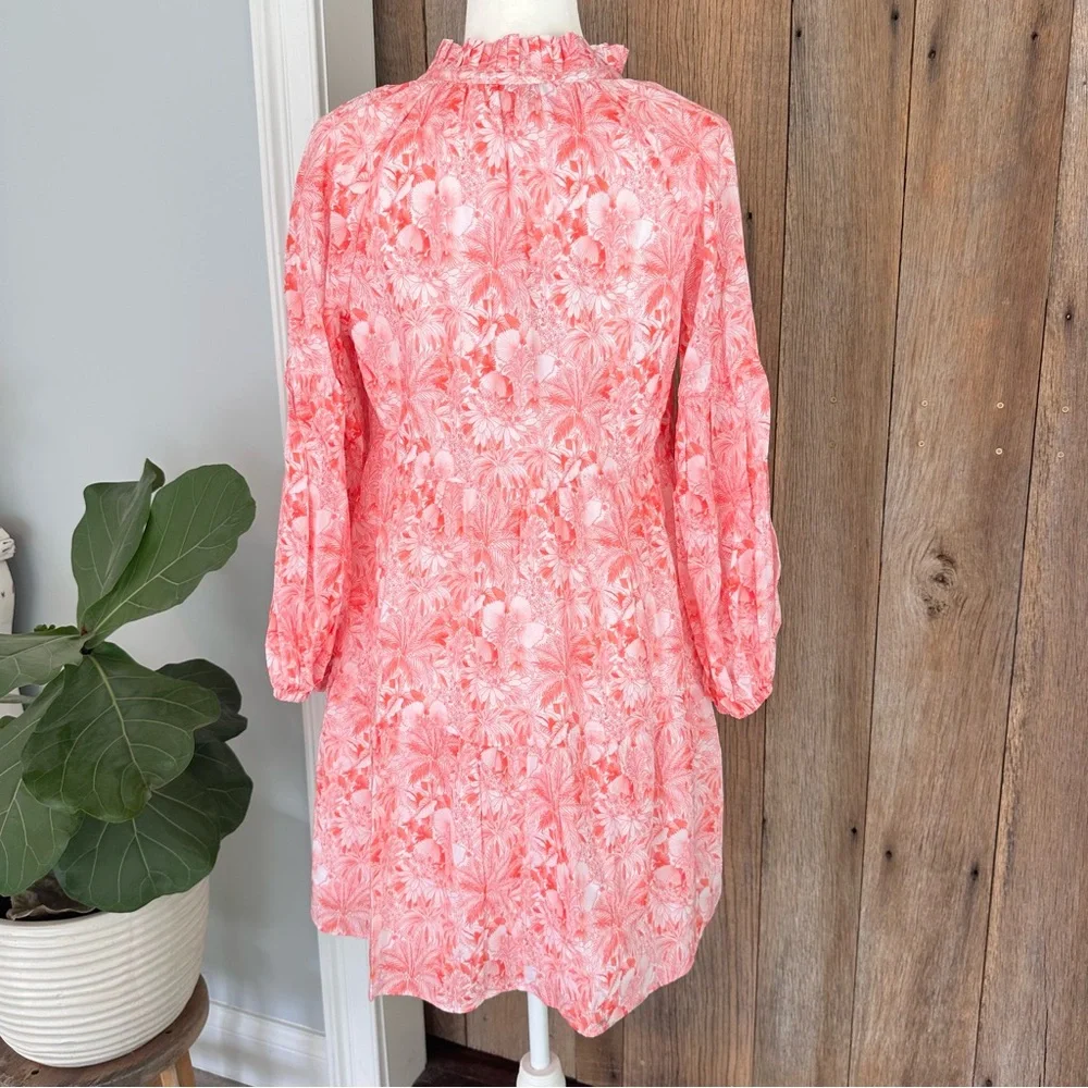 Tommy Bahama Petit Palma Balloon Sleeve Short Dress Paradise Pink Small NWT NEW - Picture 5 of 14